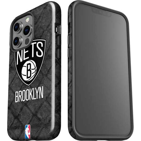 NBA Brooklyn Nets Dark Rust iPhone 15 Pro Impact Case
