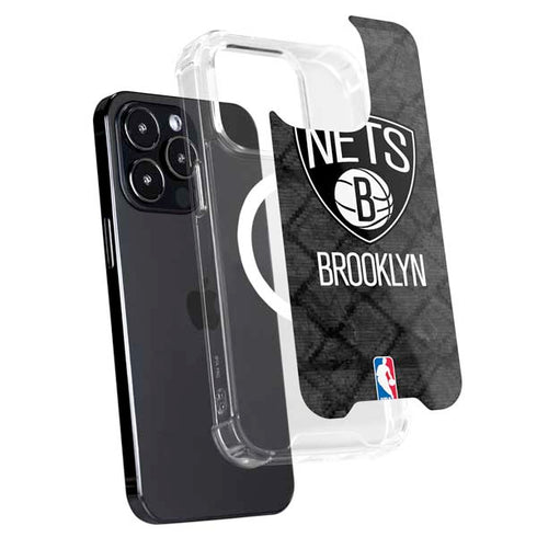 NBA Brooklyn Nets Dark Rust iPhone 15 Pro MagSafe Case