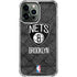 NBA Brooklyn Nets Dark Rust iPhone 14 Pro Max Clear Case