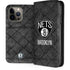 NBA Brooklyn Nets Dark Rust iPhone 14 Pro Max Folio Case