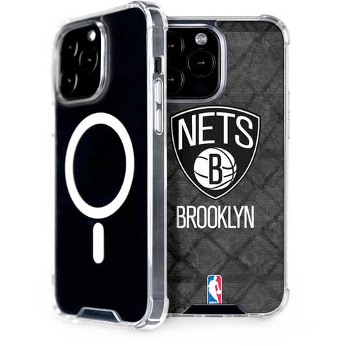 NBA Brooklyn Nets Dark Rust iPhone 14 Pro Max MagSafe Case