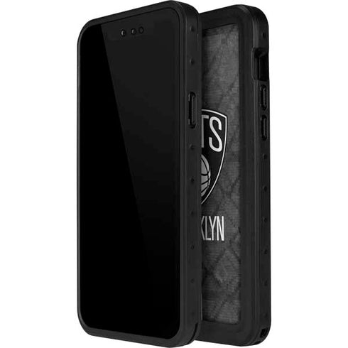 NBA Brooklyn Nets Dark Rust iPhone 14 Pro Max Waterproof Case