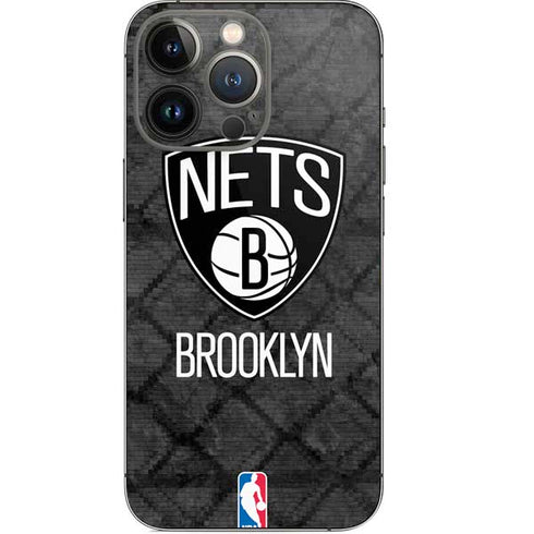 NBA Brooklyn Nets Dark Rust iPhone 14 Pro Skin