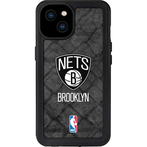 NBA Brooklyn Nets Dark Rust iPhone 15 Plus Waterproof Case