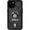 NBA Brooklyn Nets Dark Rust iPhone 15 Plus Waterproof Case