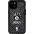 NBA Brooklyn Nets Dark Rust iPhone 15 Plus Waterproof Case