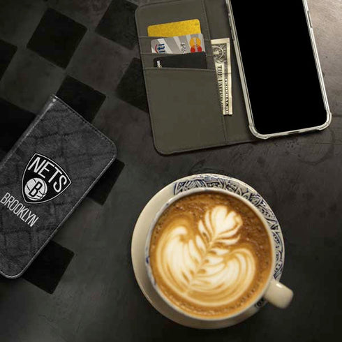 NBA Brooklyn Nets Dark Rust iPhone 15 Pro Max Folio Case