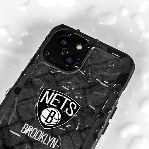 NBA Brooklyn Nets Dark Rust iPhone 15 Waterproof Case