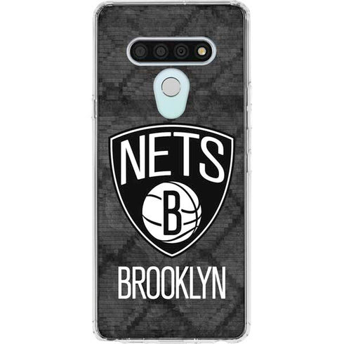 NBA Brooklyn Nets Dark Rust LG Stylo 6 Clear Case