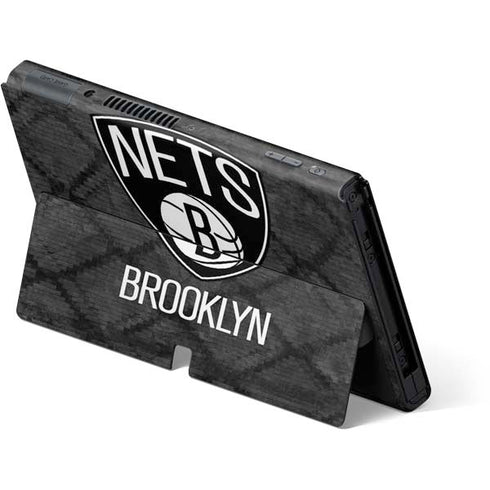 NBA Brooklyn Nets Dark Rust Nintendo Switch OLED (2021) Skin