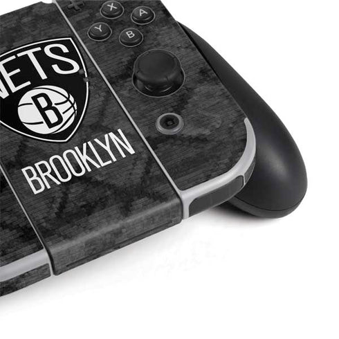 NBA Brooklyn Nets Dark Rust Nintendo Switch OLED (2021) Skin