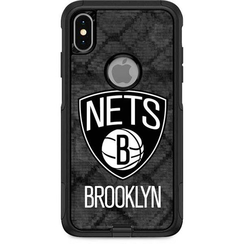 NBA Brooklyn Nets Dark Rust Otterbox Commuter iPhone Skin