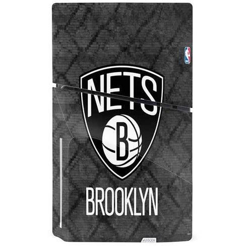 NBA Brooklyn Nets Dark Rust PS5 Slim Disk Bundle Skin