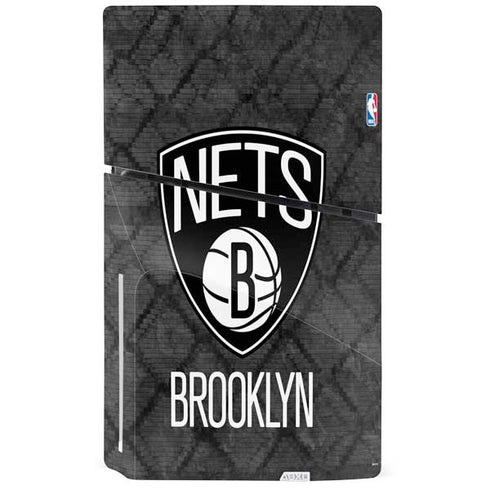 NBA Brooklyn Nets Dark Rust PS5 Slim Disk Console Skin