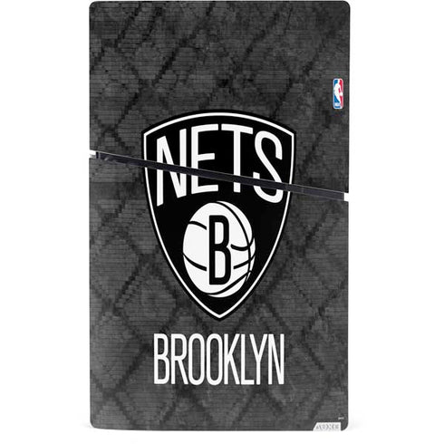 NBA Brooklyn Nets Dark Rust PS5 Slim Digital Edition Console Skin