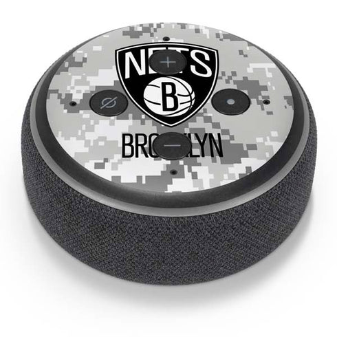 NBA Brooklyn Nets Digi Camo Amazon Echo Dot Skin