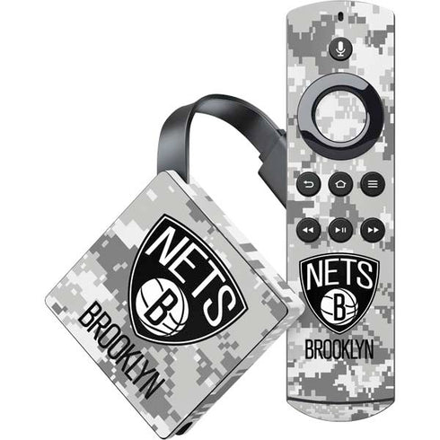 NBA Brooklyn Nets Digi Camo Amazon Fire TV Skin