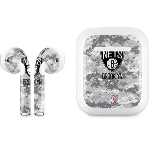 NBA Brooklyn Nets Digi Camo Apple AirPods Skin
