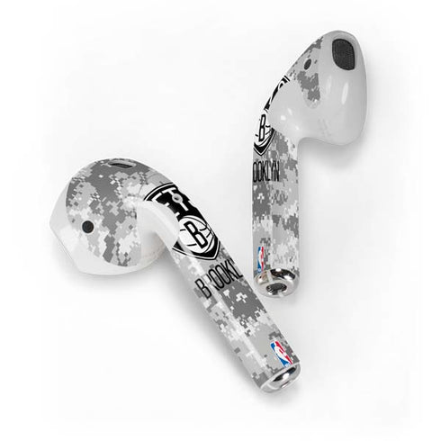 NBA Brooklyn Nets Digi Camo Apple AirPods Skin