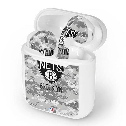 NBA Brooklyn Nets Digi Camo Apple AirPods Skin