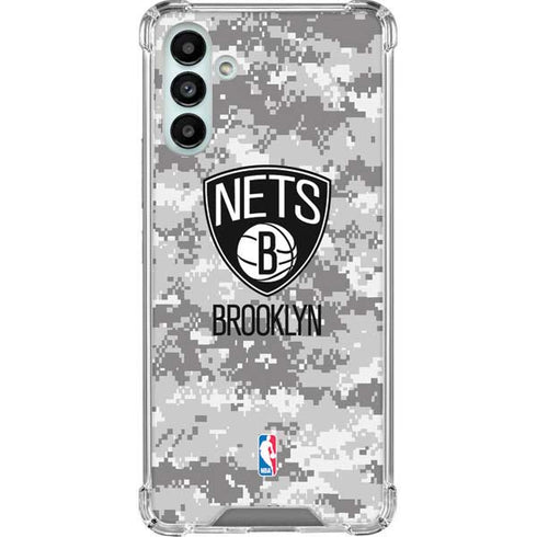 NBA Brooklyn Nets Digi Camo Galaxy A13 5G Clear Case