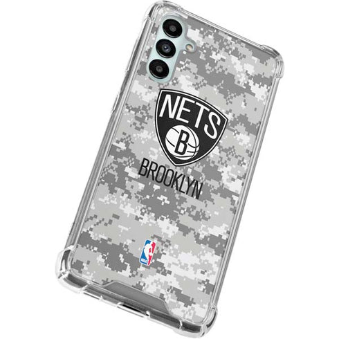 NBA Brooklyn Nets Digi Camo Galaxy A14 5G Clear Case