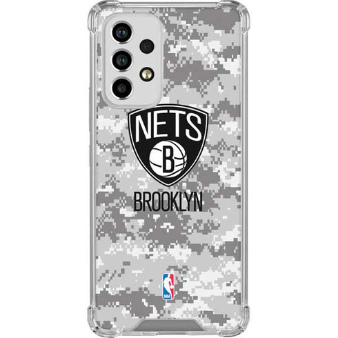 NBA Brooklyn Nets Digi Camo Galaxy A33 5G Clear Case