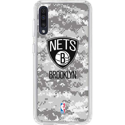 NBA Brooklyn Nets Digi Camo Galaxy A50 Clear Case
