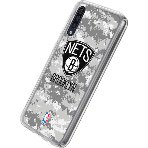NBA Brooklyn Nets Digi Camo Galaxy A50 Clear Case