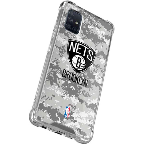 NBA Brooklyn Nets Digi Camo Galaxy A51 5G Clear Case