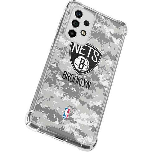 NBA Brooklyn Nets Digi Camo Galaxy A53 5G Clear Case