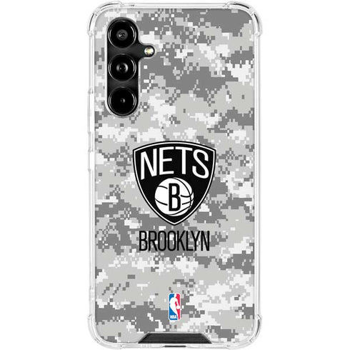 NBA Brooklyn Nets Digi Camo Galaxy A54 5G Clear Case