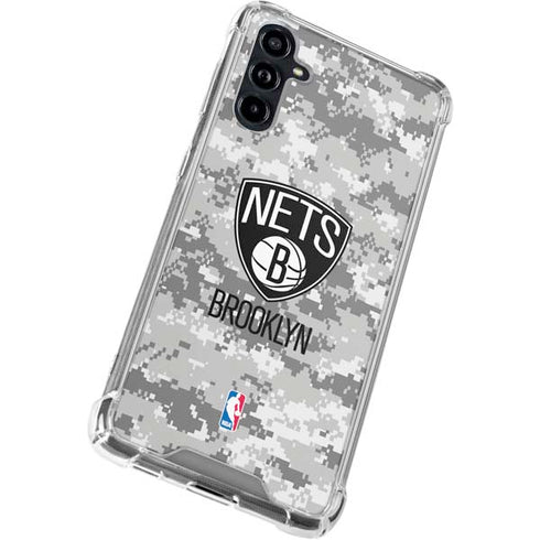 NBA Brooklyn Nets Digi Camo Galaxy A54 5G Clear Case
