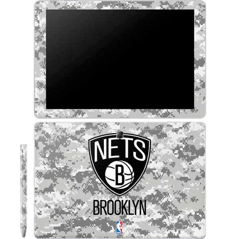 NBA Brooklyn Nets Digi Camo Galaxy Book 12in Skin