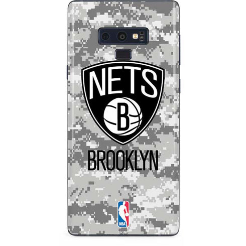 NBA Brooklyn Nets Digi Camo Galaxy Note 9 Skin