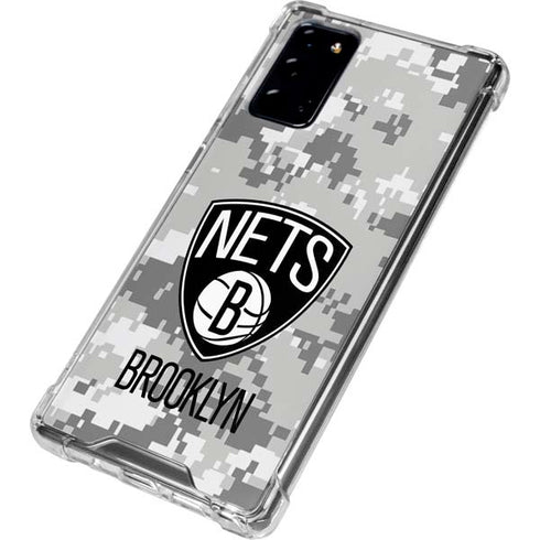 NBA Brooklyn Nets Digi Camo Galaxy Note20 5G Clear Case