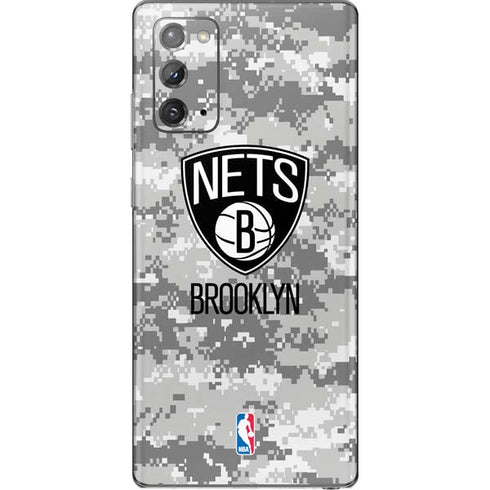 NBA Brooklyn Nets Digi Camo Galaxy Note20 5G Skin