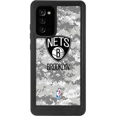 NBA Brooklyn Nets Digi Camo Galaxy Note20 5G Waterproof Case