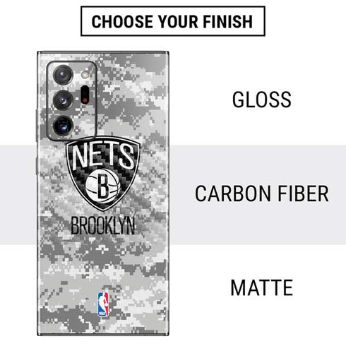 NBA Brooklyn Nets Digi Camo Galaxy Note20 Ultra 5G Skin