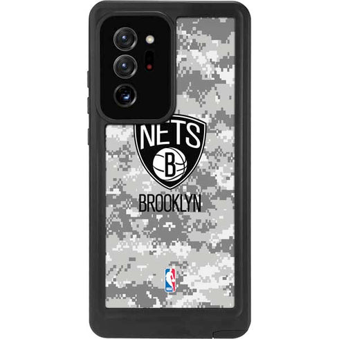 NBA Brooklyn Nets Digi Camo Galaxy Note20 Ultra 5G Waterproof Case