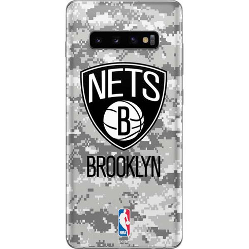 NBA Brooklyn Nets Digi Camo Galaxy S10 Plus Skin