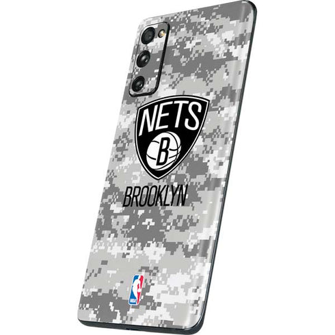 NBA Brooklyn Nets Digi Camo Galaxy S20 Fan Edition Skin