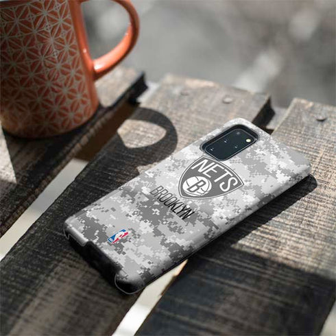 NBA Brooklyn Nets Digi Camo Galaxy S20 Plus Pro Case
