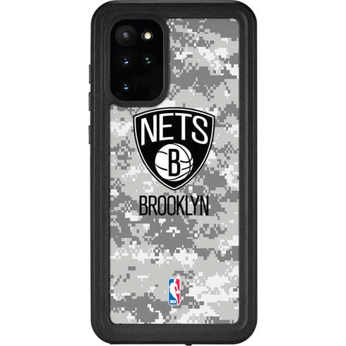 NBA Brooklyn Nets Digi Camo Galaxy S20 Plus Waterproof Case