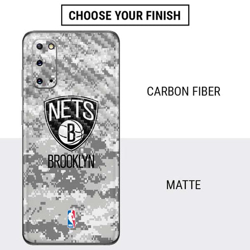 NBA Brooklyn Nets Digi Camo Galaxy S20 Skin
