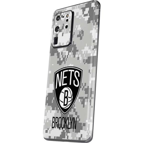 NBA Brooklyn Nets Digi Camo Galaxy S20 Ultra 5G Skin