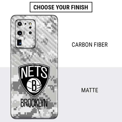 NBA Brooklyn Nets Digi Camo Galaxy S20 Ultra 5G Skin