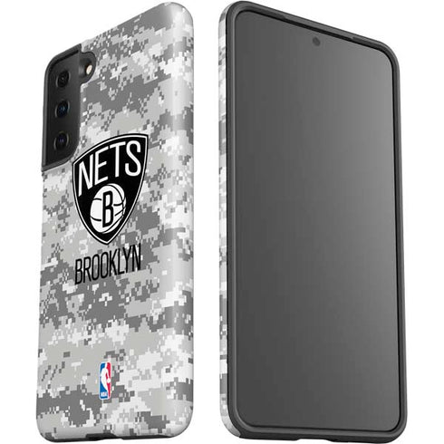 NBA Brooklyn Nets Digi Camo Galaxy S21 Plus 5G Pro Case