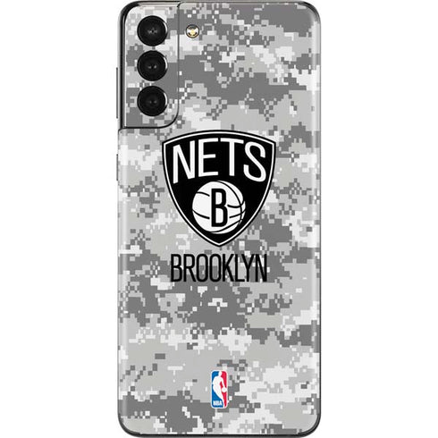NBA Brooklyn Nets Digi Camo Galaxy S21 Plus 5G Skin