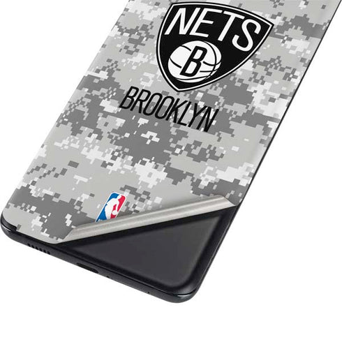 NBA Brooklyn Nets Digi Camo Galaxy S21 Plus 5G Skin